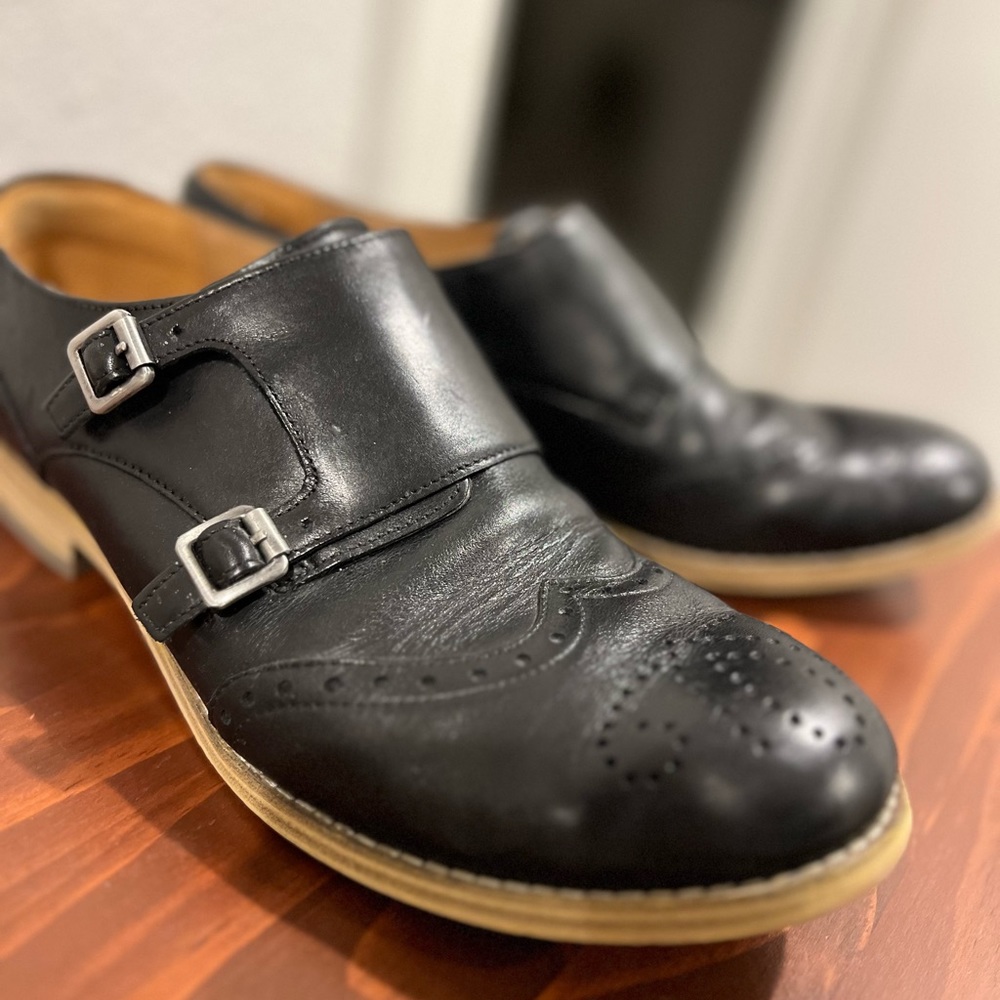 size 10 Clark mules with western cutout